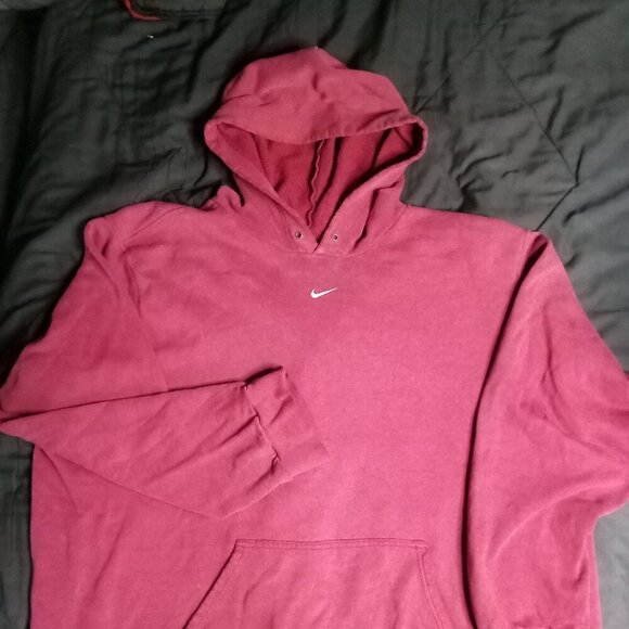 Vintage Nike Hoodie Sweatshirt Mid Swoosh Travis Scott - Picture 2 of 8
